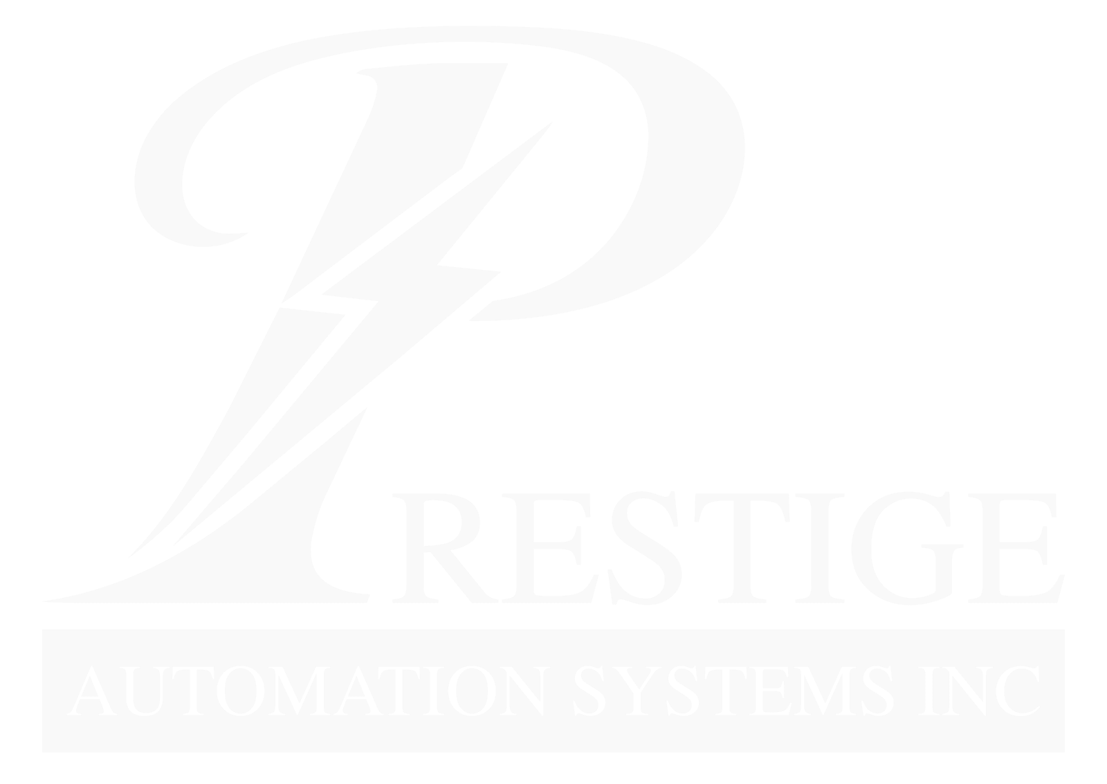 Logo of Prestige Automation Systems Inc. with lightning bolt symbol.